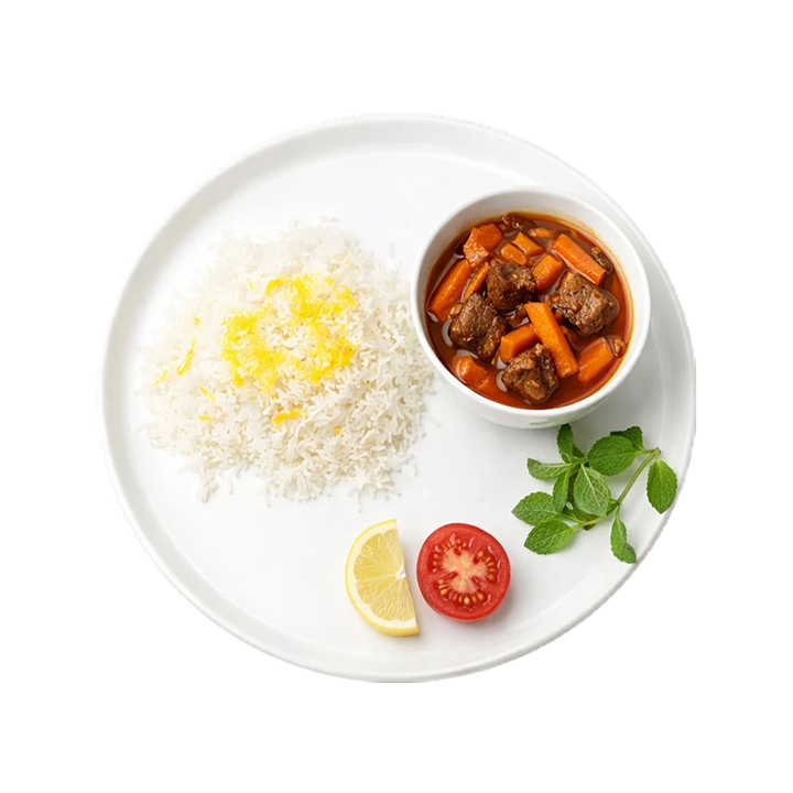 چلوخورشت هویج